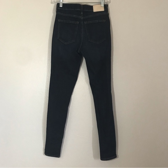 Everlane High Rise Skinny Dark Wash Jeans Size 25 Tall Excellent Condition - Picture 4 of 9